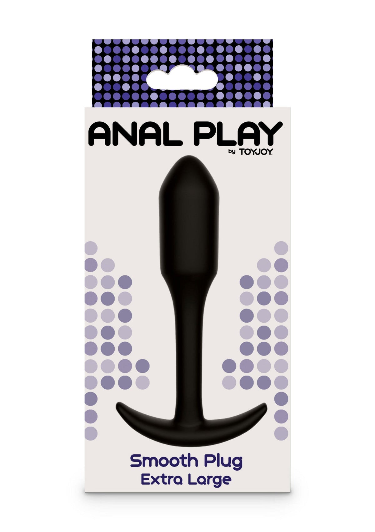 Plug anale liscio XL nero