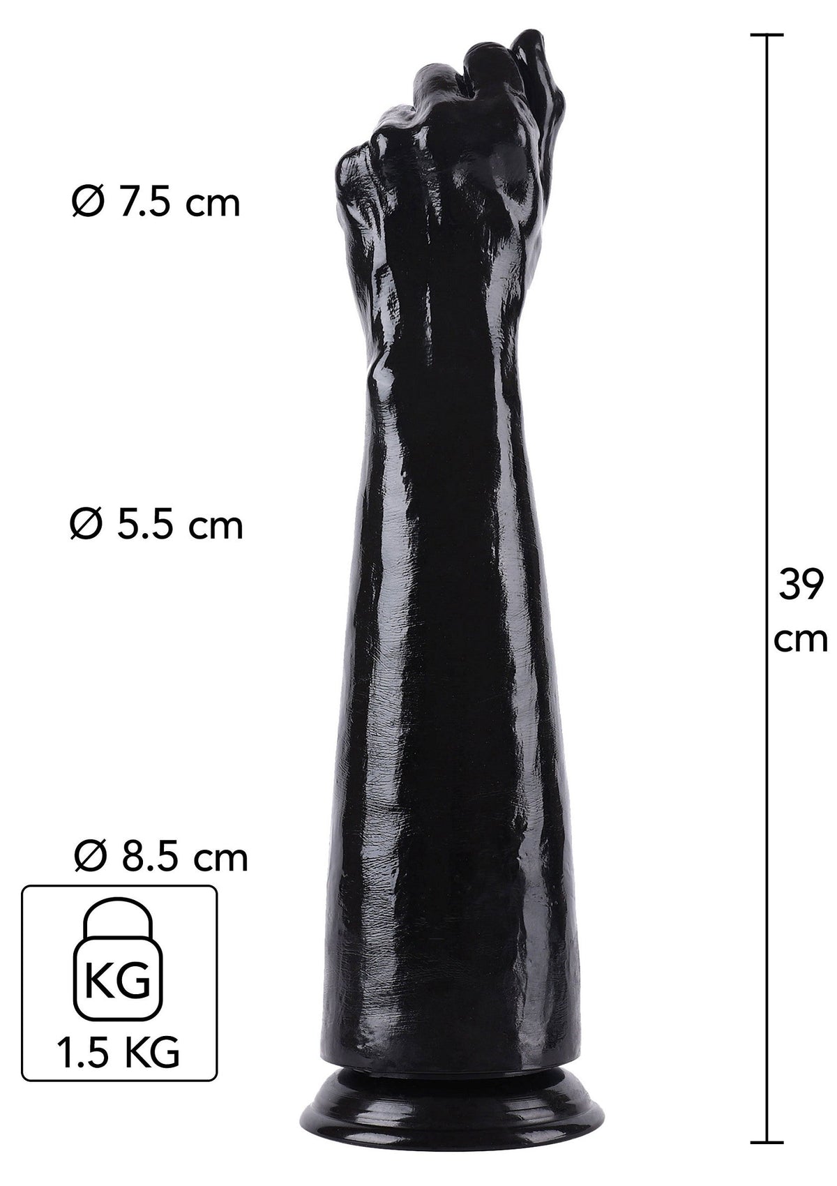 Fist Fucker 39 cm nero