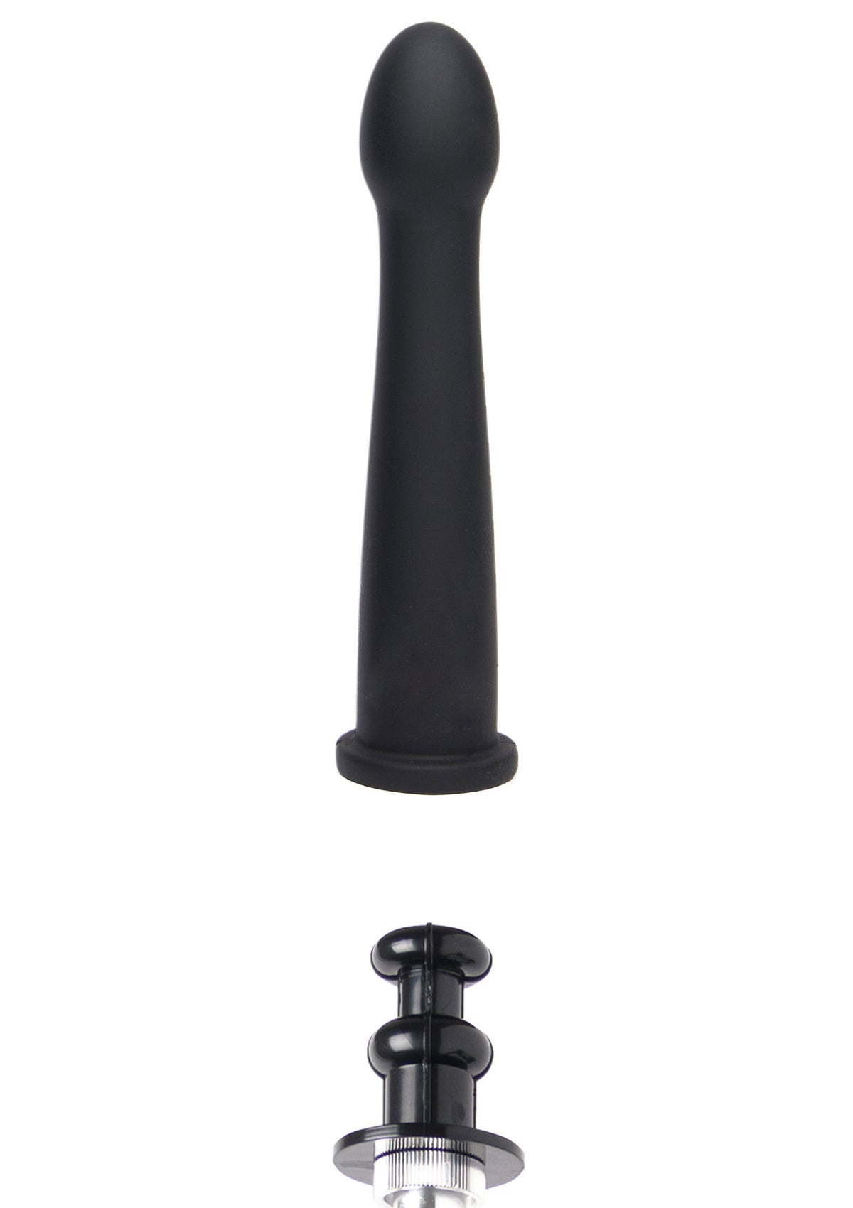 Dildo liscio Easy-Lock 19 cm nero