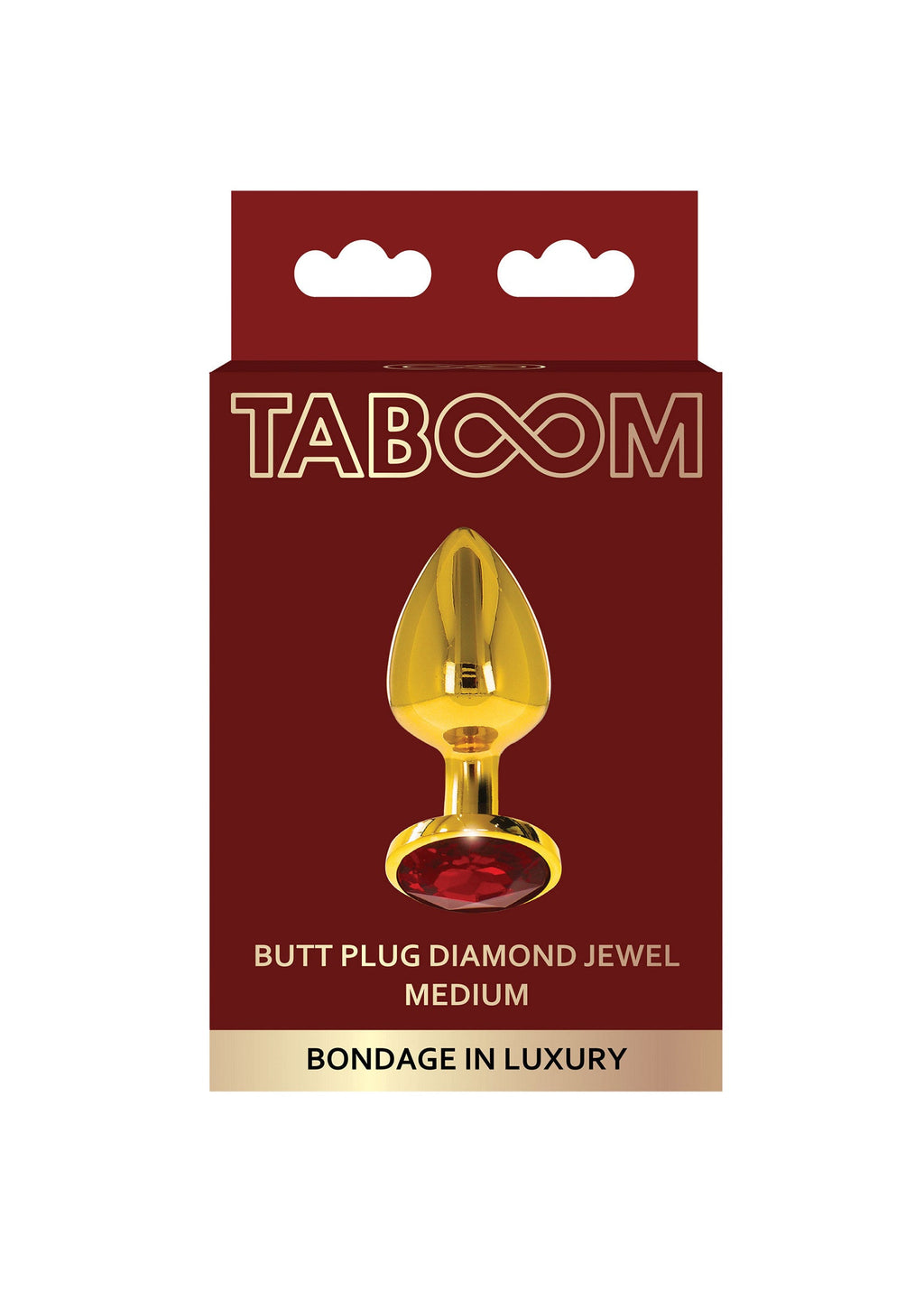Plug anale con gioiello di diamante M oro