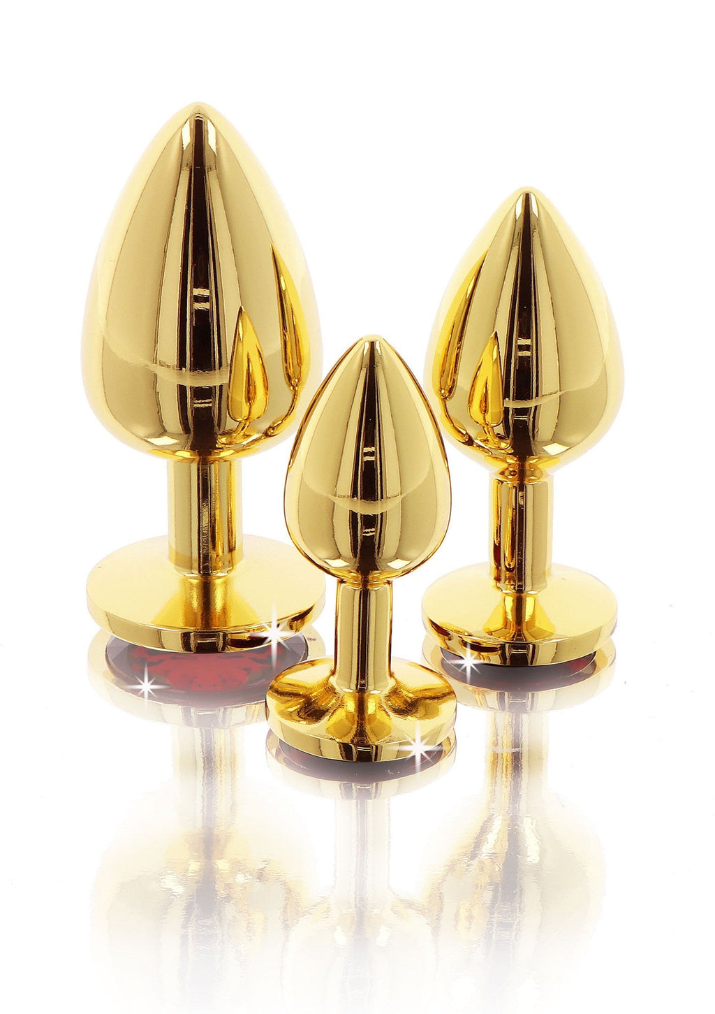 Plug anale con gioiello di diamante M oro