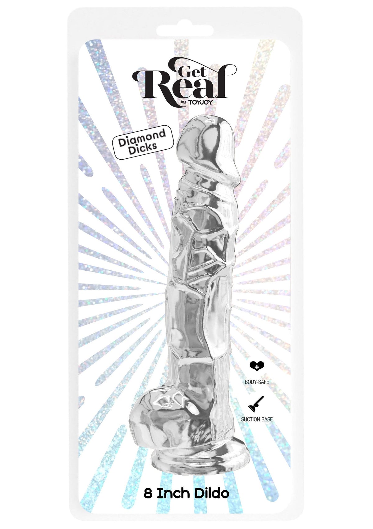 Dildo trasparente in TPE 22,5 cm trasparente