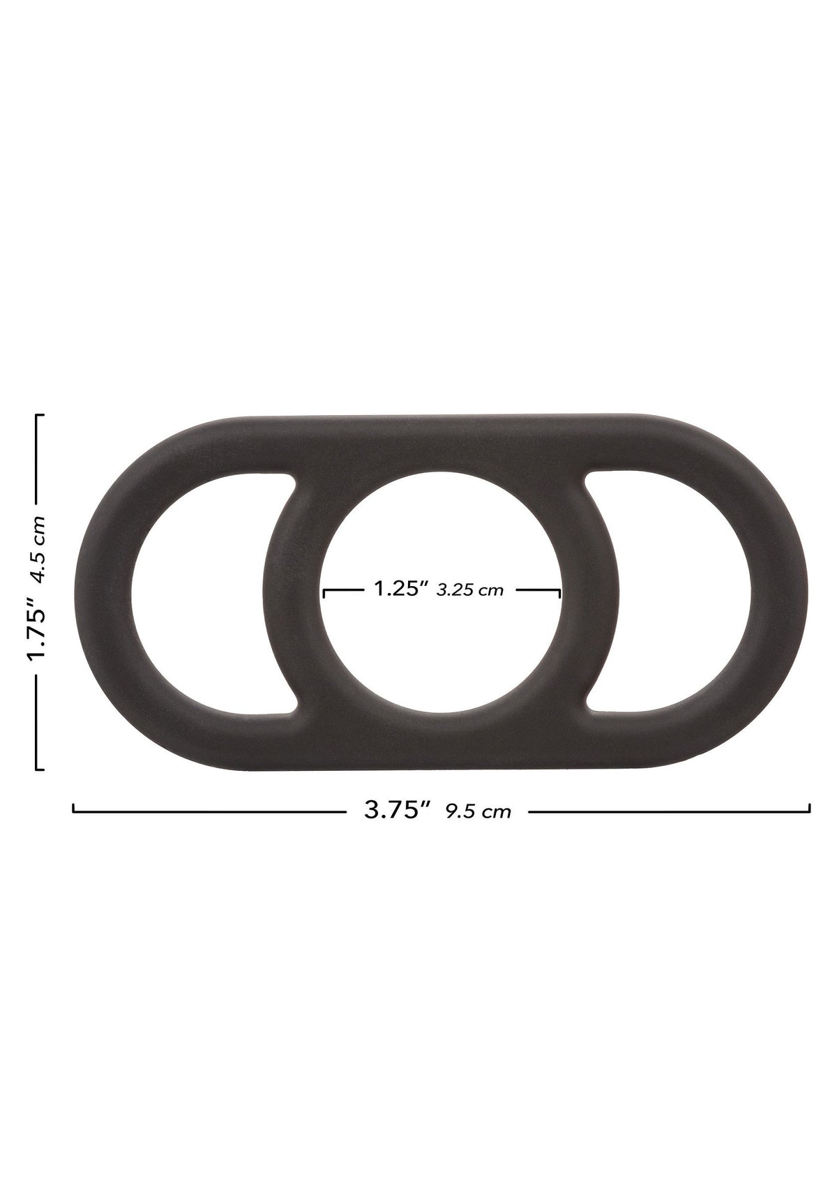 Anello Commander in silicone nero